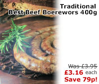 Traditional Best Beef Boerewors