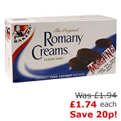 Romany Creams reduced to &pound;1.74